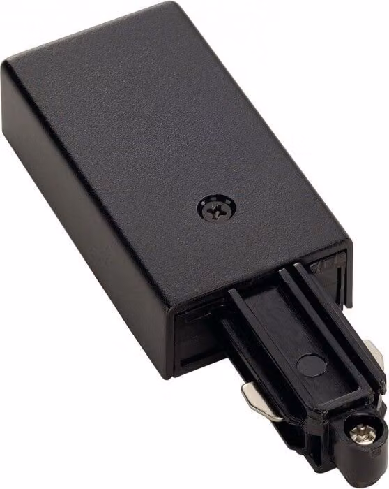 SLV 143040 Alimentatore per binario HV monofase versione da incasso terra nera destra