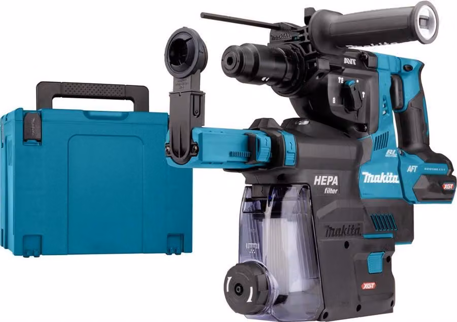 Makita hr004gz02 Martello combinato 40 V max | sds-plus | senza batterie e caricabatterie, in Mbox con aspirazione della polvere - hr004gz02