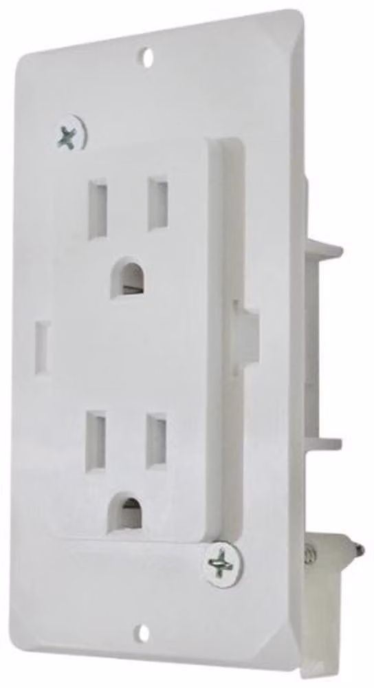 Scatola di derivazione con coperchio, bianca, dimensioni 313 x 133 x 7 mm, per connessioni elettriche
