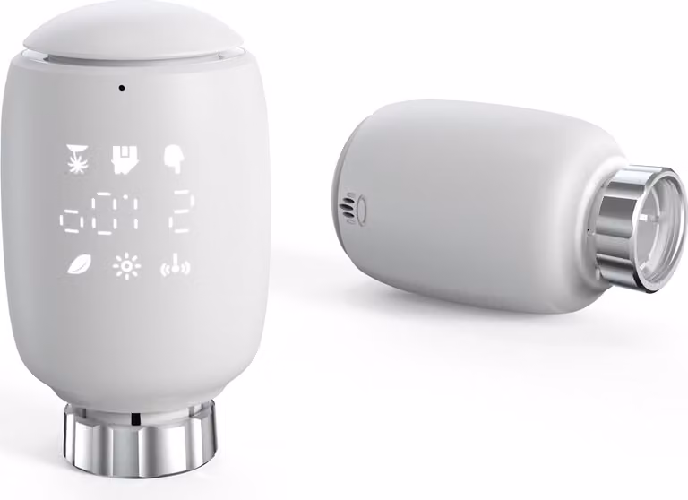Tuya Zigbee 3.0: valvola termostatica per radiatori con regolatore di temperatura; attuatore intelligente per radiatori compatibile con il controllo vocale tramite Alexa e Google Assistant