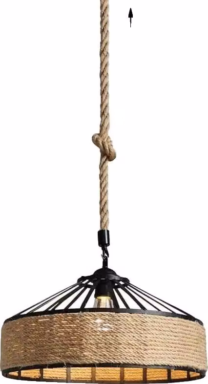Lampada a sospensione, design vintage, efficienza energetica, 40 cm, senza lampadina