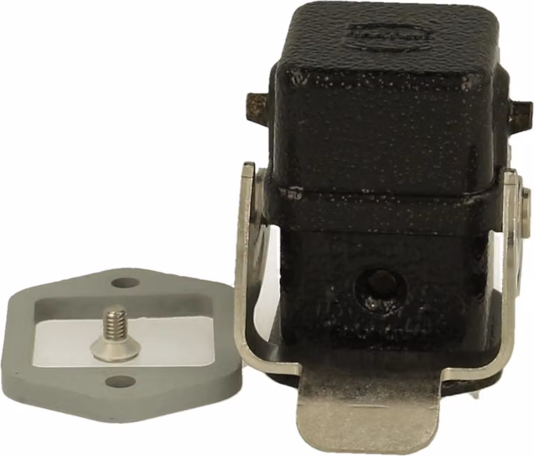 HARTING Han 3M Custodia aggiuntiva diritta con 1 staffa con cappuccio protettivo in metallo - 1 pezzo