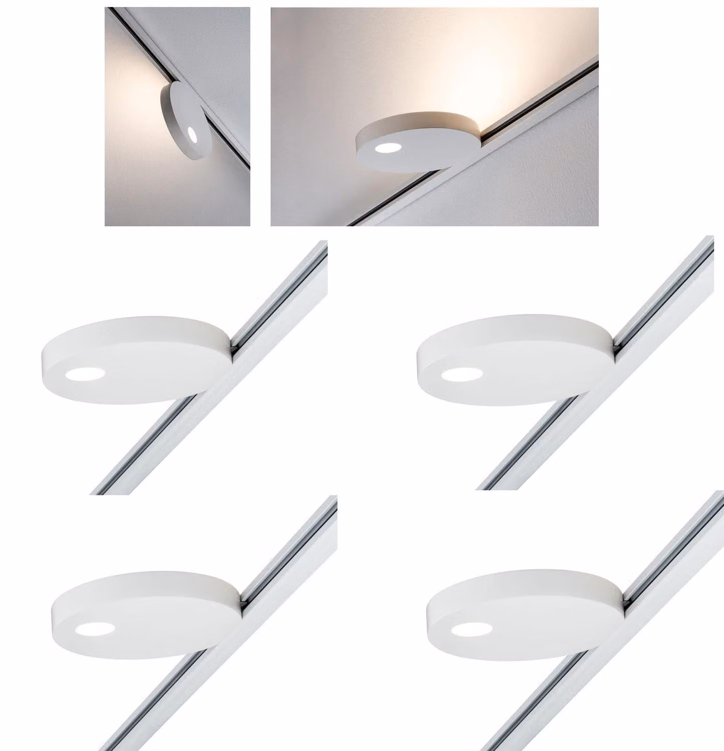 Set da 4 - Paulmann URail Spot Uplight Salto 16 W bianco 230 V metallo