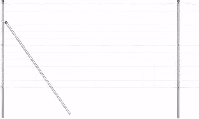 Recinzione da Giardino DESIGN IN in Acciaio e PVC Rivestito Argento, 1 x 25 m