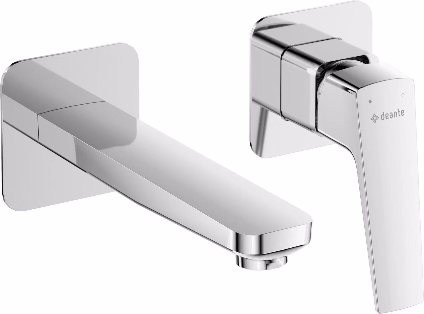 Wall-mounted washbasin faucet