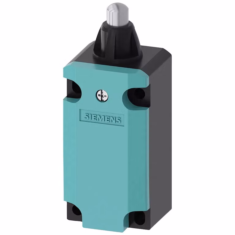 Interruttore di posizione Siemens, corpo in metallo 40 mm, EN50041, codice dispositivo 3SE51120BC02