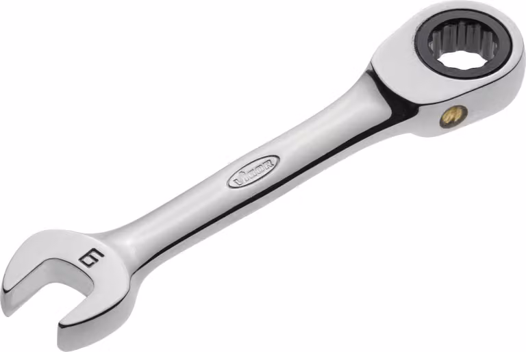 Chiave a cricchetto ad anello corta VIGOR V2823, esagono esterno, profilo SW 9