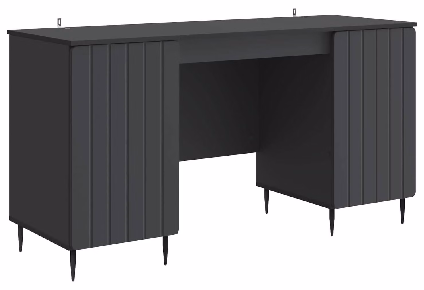 Scrivania Nero 142,5 x 50 x 75 cm Legno ingegnerizzato