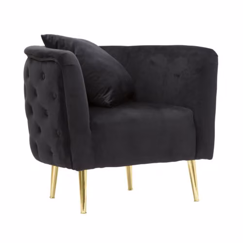 Poltrone Fisse POLTRONA BUCAREST NEROCM 76X74X71 Mauro Ferretti
