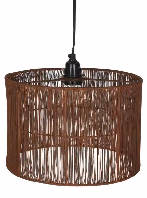 Lampada a sospensione Pomax Lara, colore rosso, diametro 30 cm, altezza 20 cm