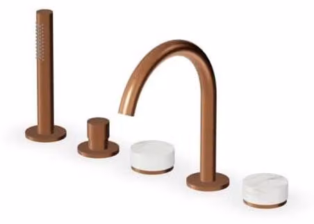 CASA39 Zucchetti Isy22 Rubinetto bordo vasca da bagno 5 fori ZIS4533.P91