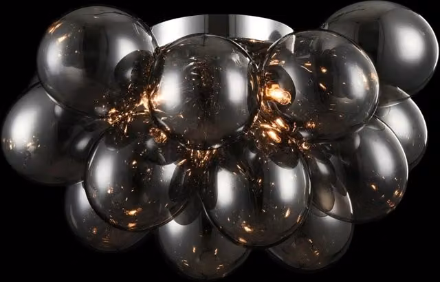 Plafoniera Modern in Metallo Balbo Nickel