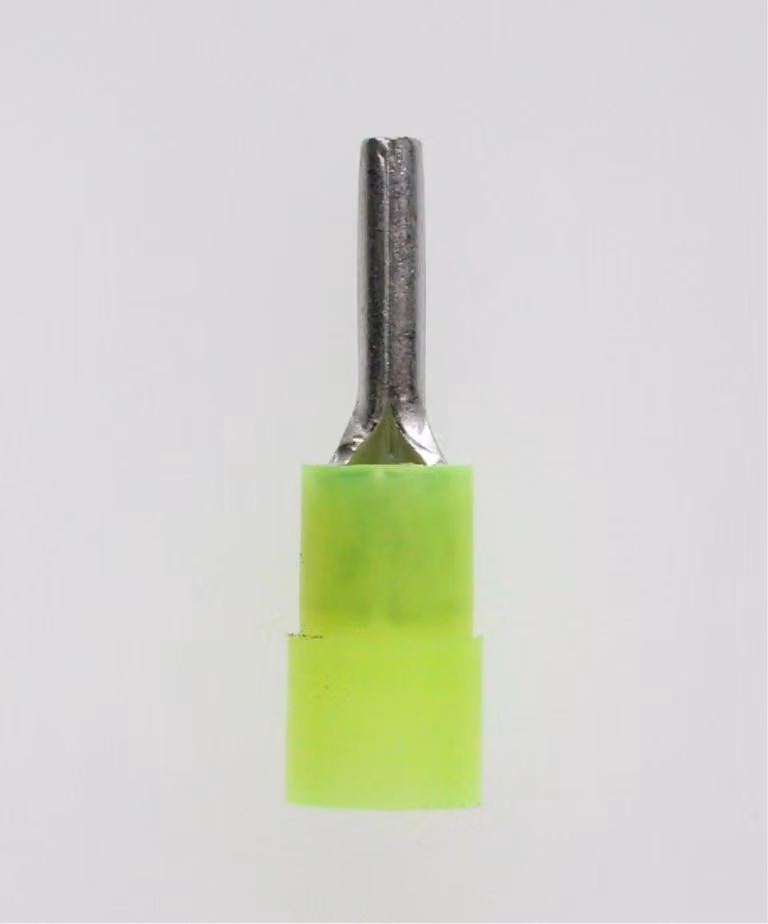 Capocorda a spina isolato, codifica colore DIN sezione 4 mm² - 6 mm² giallo, trasparente - 1 pezzo