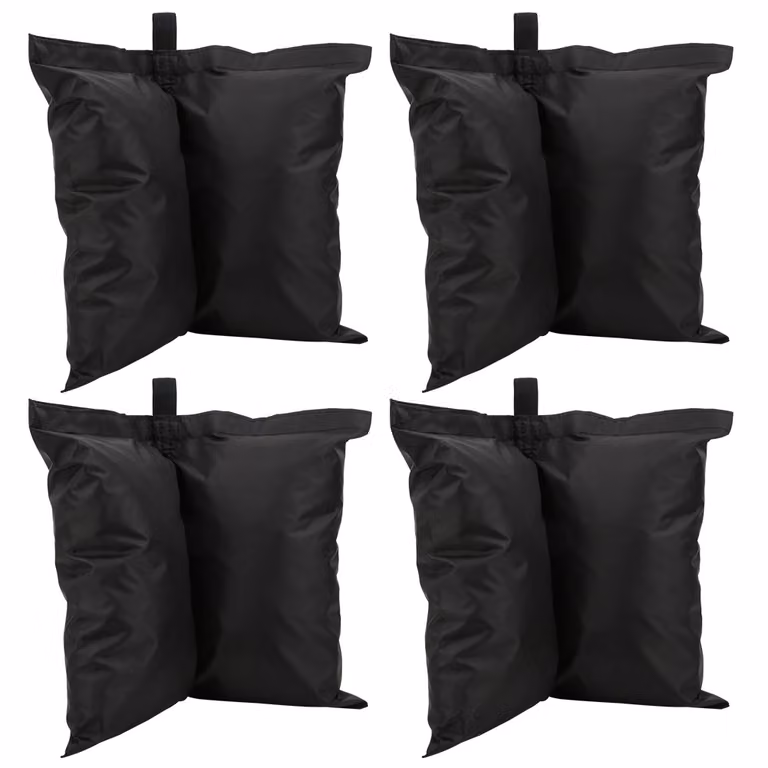 4PCS Oxford Cloth Durable Black Tent Fixed Sandbag Grande capacità Good Leakproof Outdoor Umbrella Umbrella Sand Bag