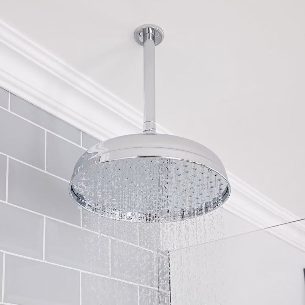 Soffione Doccia Tradizionale Ø300mm A Soffitto Cromato - Elizabeth