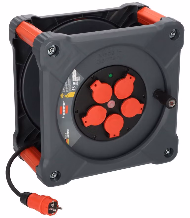 Avvolgicavo da cantiere Brennenstuhl Professional KA 3100 5 IP44, 33 m H07RN-F 3G1,5