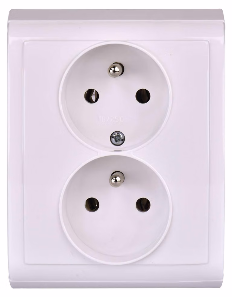 Presa doppia PRAKTIK 4FN15066.901B 70397