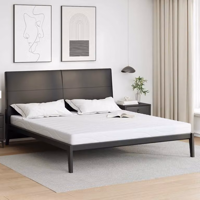 vidaXL Materasso con Gel e Tessuto Bianco per Adulti L: 200 cm, P: 180 cm