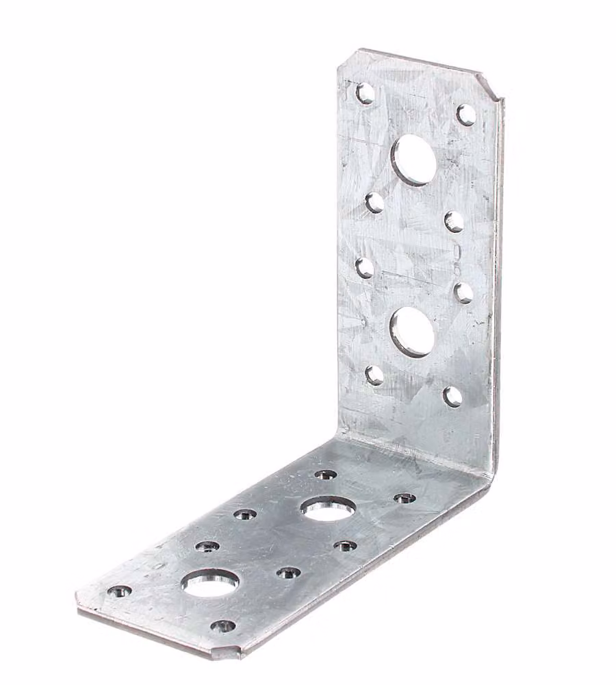 Alberts Piastra Angolare Giunzione Zincata 90x90x40 mm Acciaio 3 mm