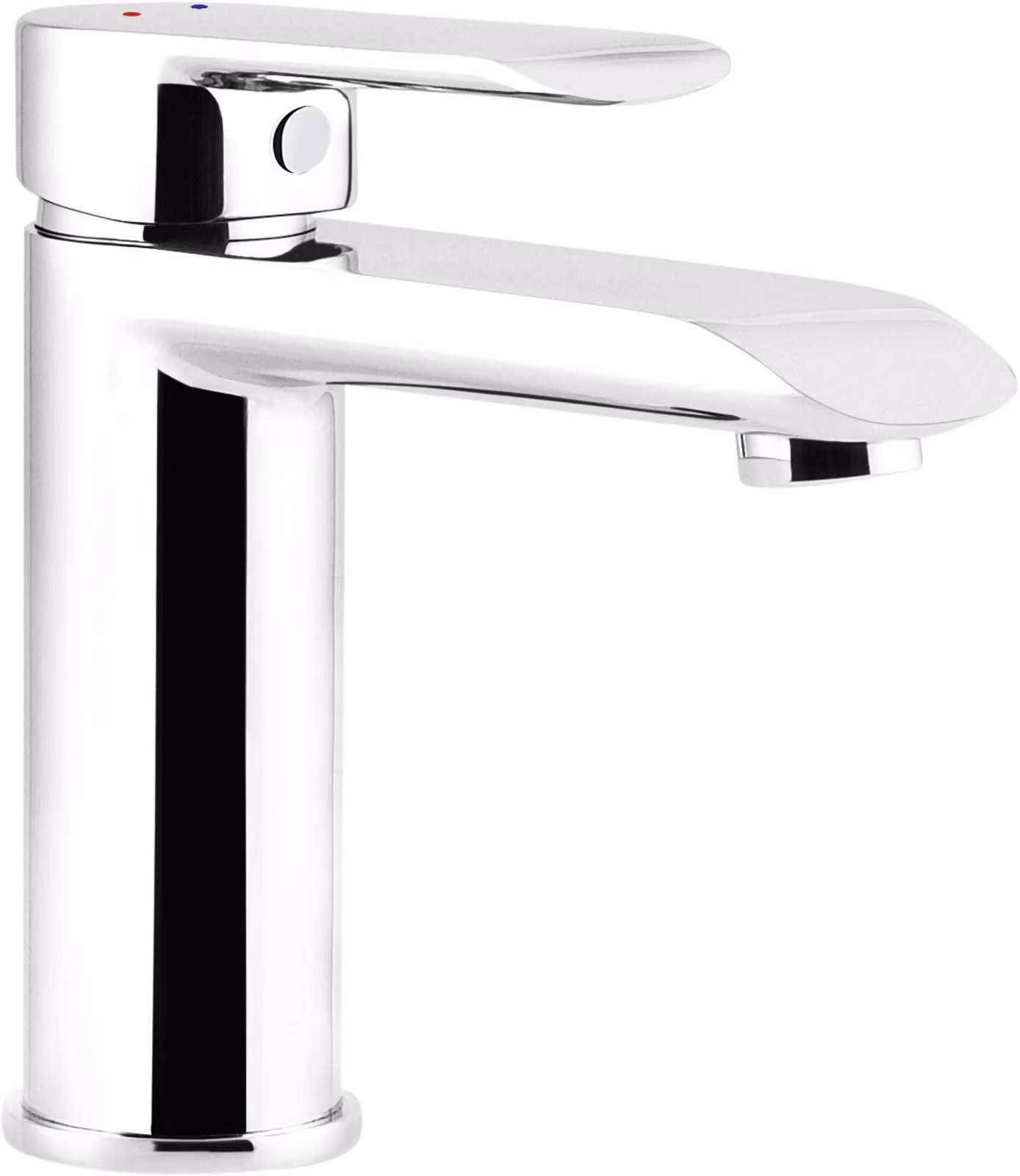 Miscelatore monocomando per lavabo, modello Estoril, cromato, da installare su un foro