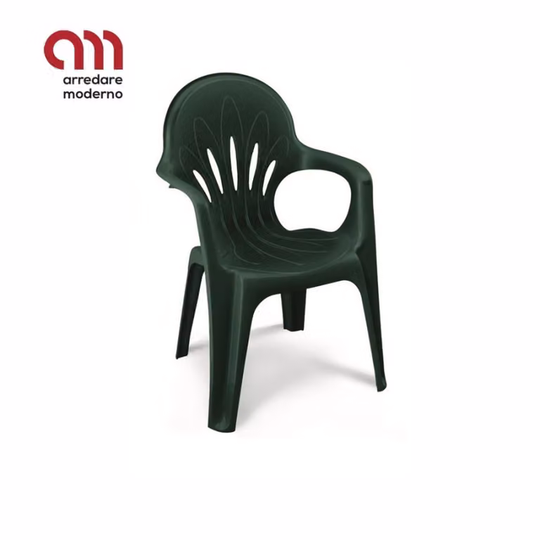 Sedia Stella di mare Scab Design con braccioli e schienale medio