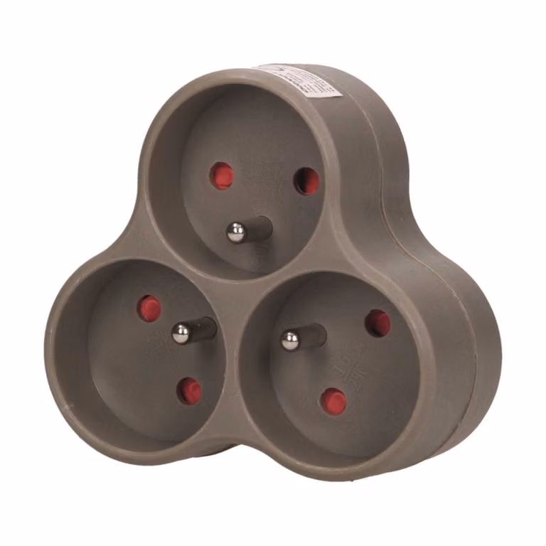 Sdoppiatore elettrico a tre vie 3x2P+Z