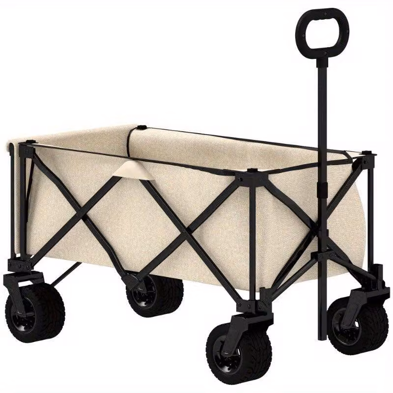 Carrello da giardino pieghevole – Capacità: 138 litri – Portata: 100 kg – Telo rimovibile