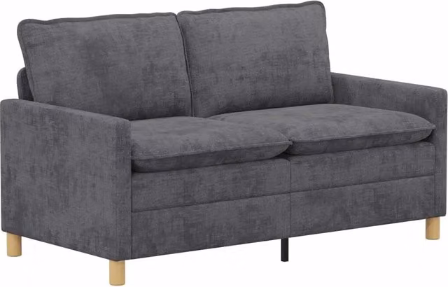 Divano | Divano da soggiorno | Sofa Grigio Scuro 156 x 81 x 87,5 cm Poliestere