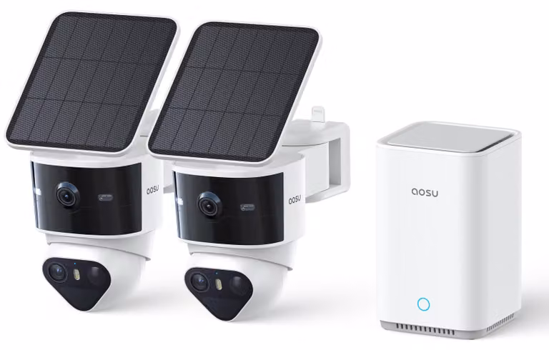Telecamera di sicurezza wireless per esterni - Risoluzione 3K - Alimentazione a energia solare e connessione Wi-Fi