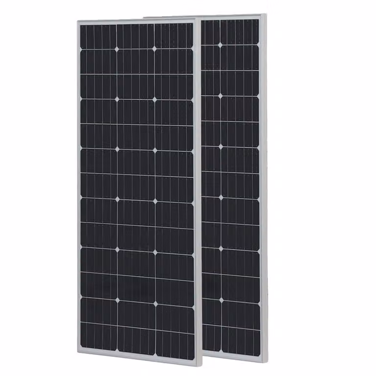 Pannelli solari, potenza massima di 150W, silicio monocristallino, 2 pezzi da 150W