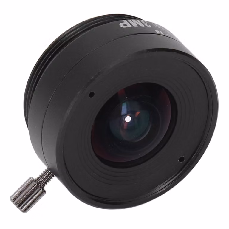 obiettivo di montaggio CS da 2,1 mm 3MP, obiettivo grandangolare per telecamera CCTV, lega di alluminio per telecamere di sicurezza domestiche
