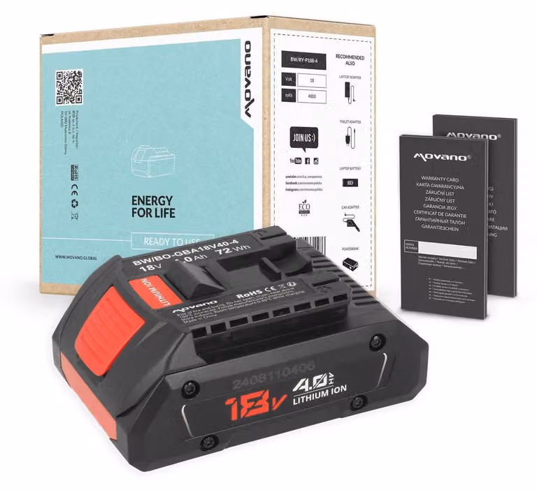 Batteria da 18 V 4,0 Ah per Bosch GBA