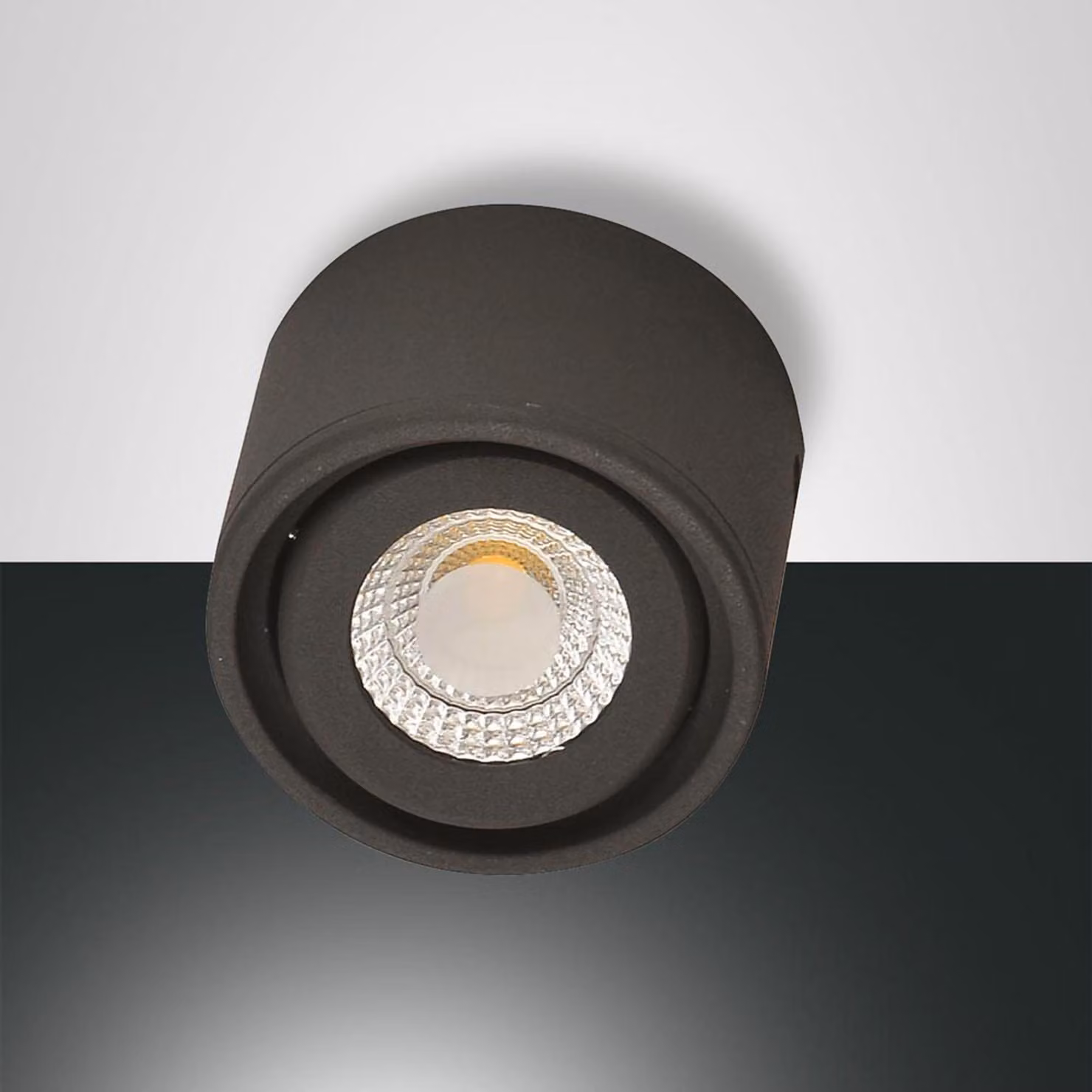 Fabas Luce Faretto LED Anzio Ø80mm 6W bianco caldo antracite