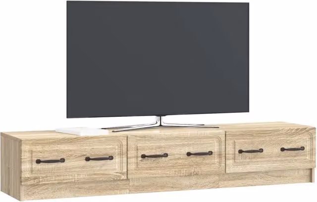 Mobile TV moderno Design In in rovere color beige, L 147 x P 34,5 x H 27 cm – 1