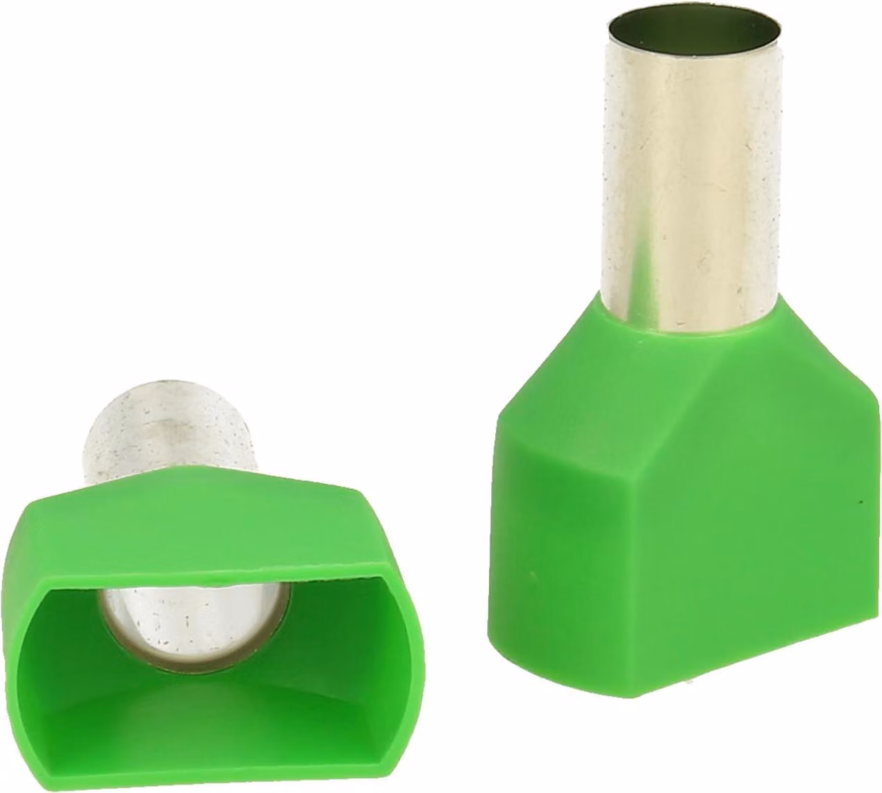 Guaine terminali isolate a due estremità, dimensione N, codifica a colori WE, sezione 2x 16mm², colore verde - 1 pezzo