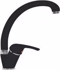 Miscelatore monocomando per lavello da cucina Schock Nero opaco