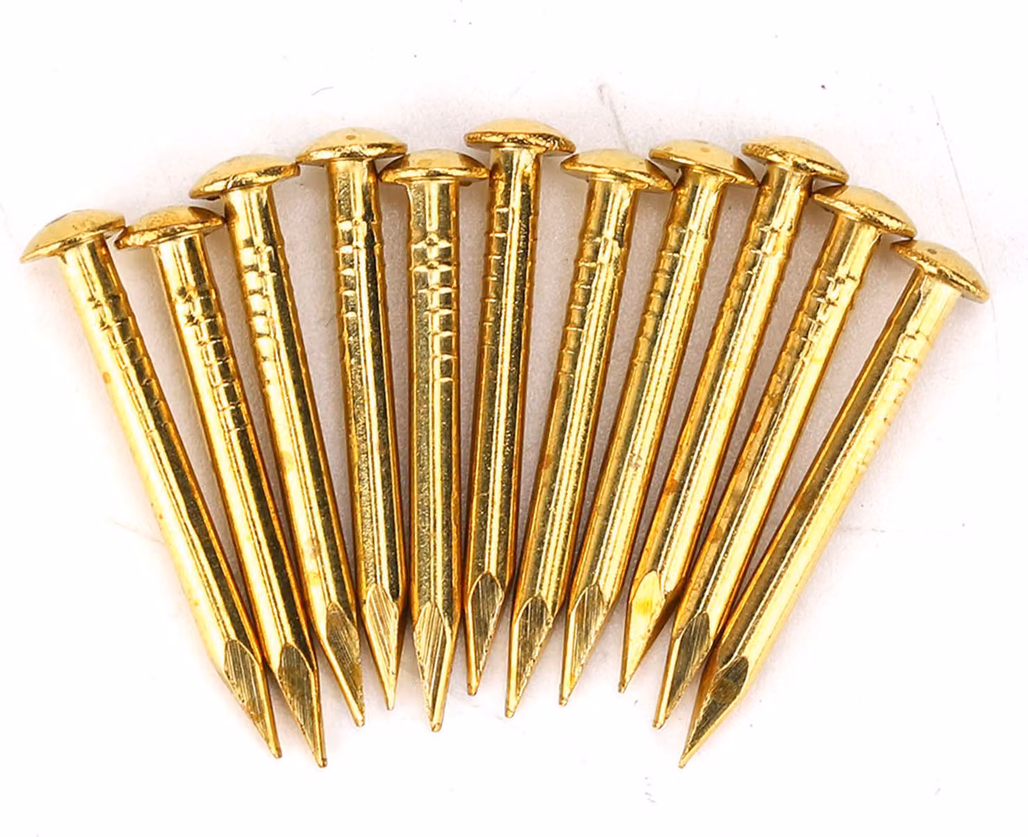 100 pezzi di chiodi a testa semitonda in ottone, accessori per cerniere di montaggio per mobili da 22 mm, più resistenti