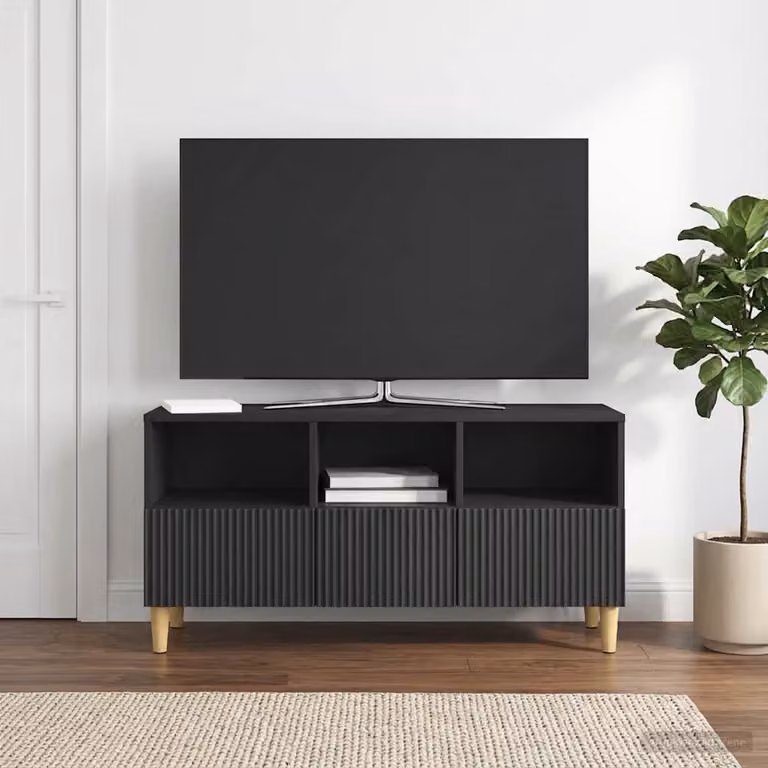 Mobile TV vidaXL Nero, L 102 cm x P 34,5 cm x H 50 cm