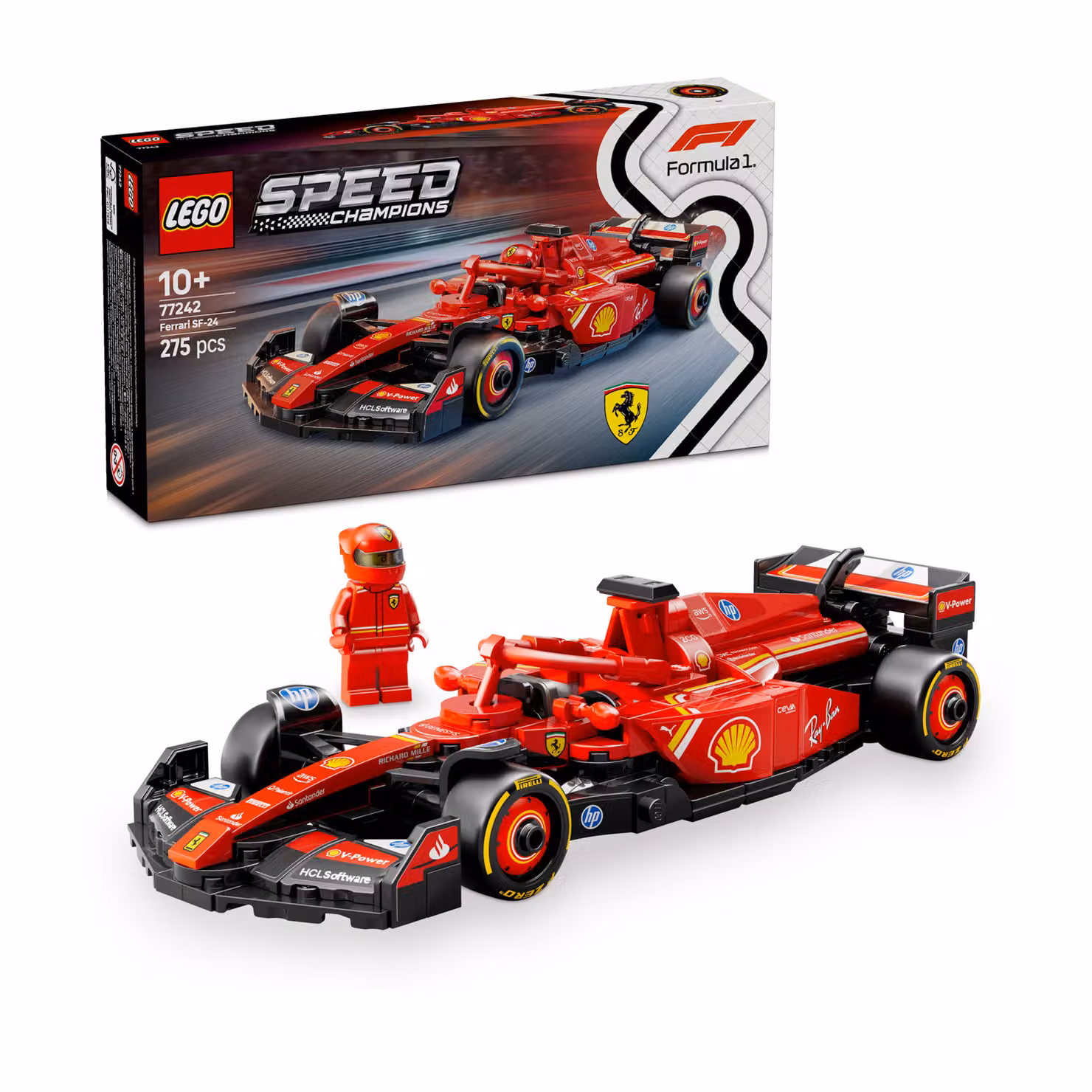 LEGO Speed Champions Auto da corsa F1 Ferrari SF-24 Rossa 77242 – 4