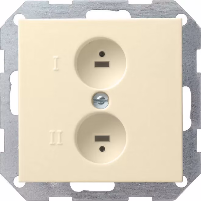 Gira 040201 Presa con altoparlanti stereo Sistema 55 Bianco crema