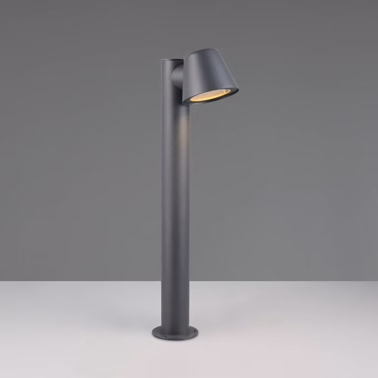 Trio Lighting Lampione da giardino Beni, dimmerabile, Nero, Metallo, Moderno, Lampada da esterni