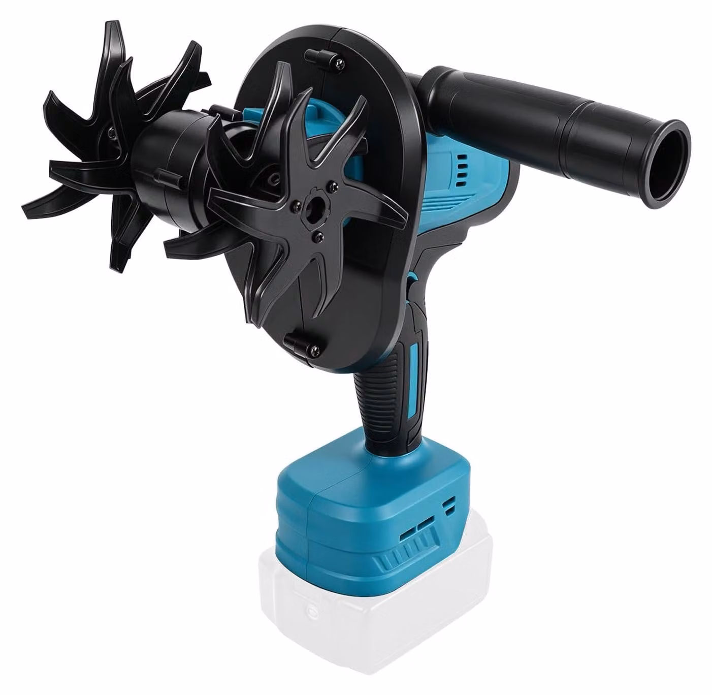 Frantoio da giardino a batteria, 550W, larghezza 10 cm, profondità 13 cm, compatibile con Makita 18V