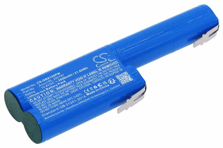 TECHTEK Batteria compatibile con [Gardena] Accu 100 Grasschere, Accu 100 Strauchschere, Twin Cut 8805, Twin Cut 8805-20, Twin Cut 8825, Twin Cut 8825