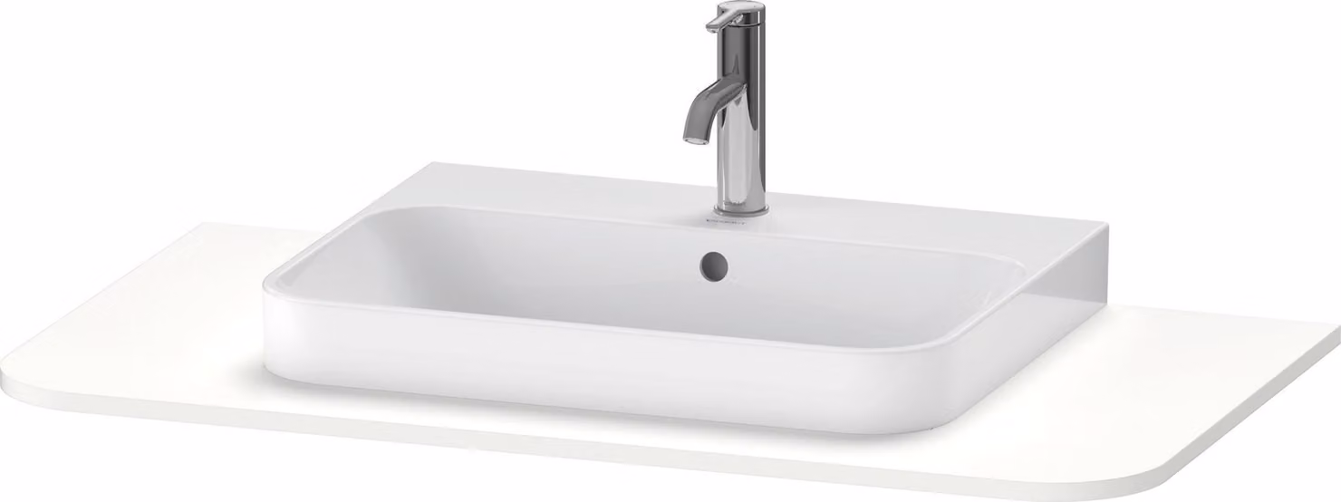 Console Duravit Happy D.2 Plus, 1000x550 mm, 1 découpe, pour meuble sous-lavabo HP4941, HP4961, HP4971, HP031E03636, HP031E03636