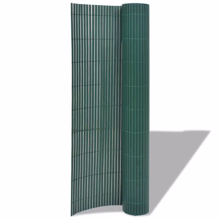 vidaXL Recinzione da giardino bifacciale in PVC 90×500 cm Verde