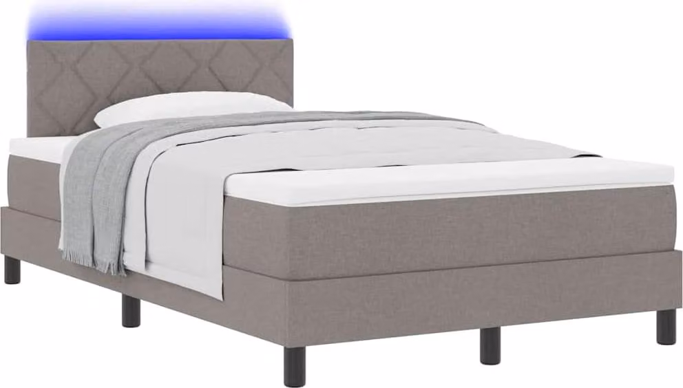 Letto a molle con materasso con led Talpa 120 x 190 cm Tessuto