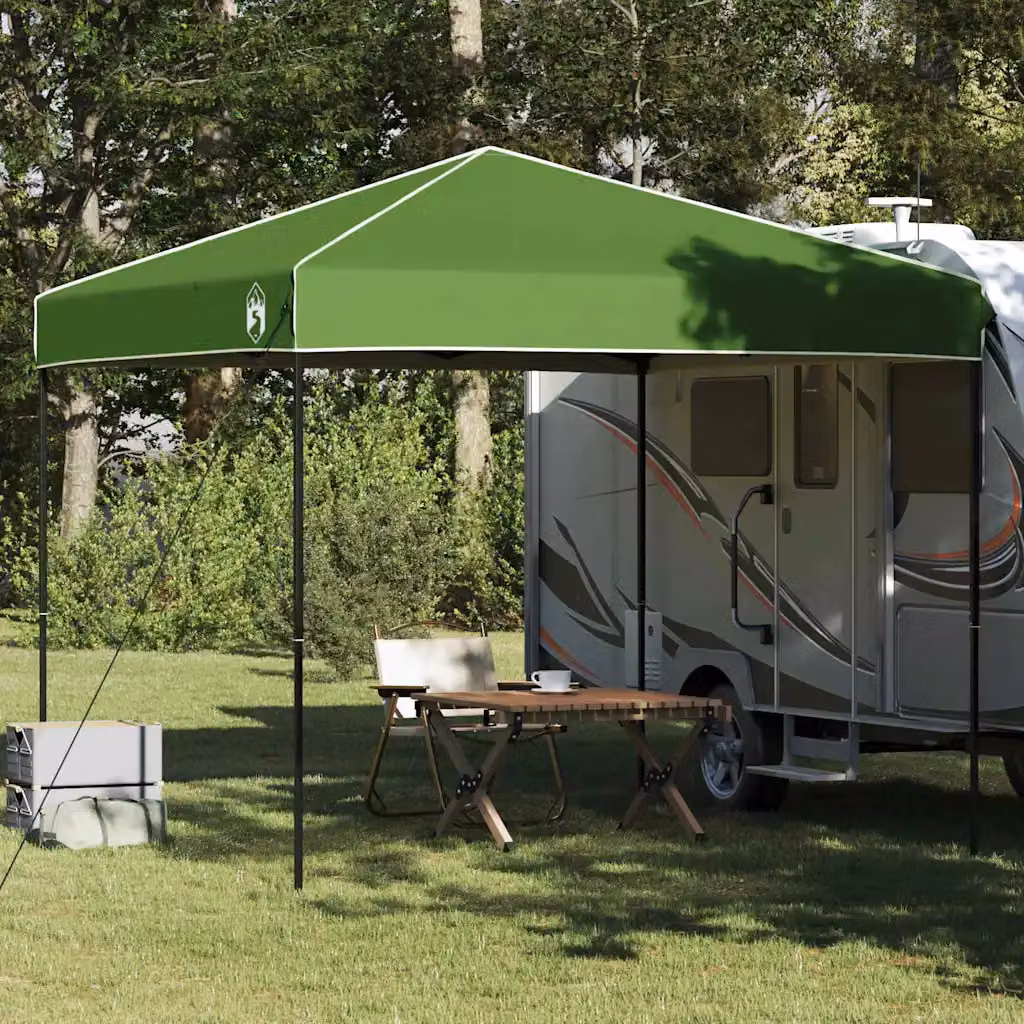 Gazebo vidaXL in tessuto verde L/P/H: 243 x 243 x 251 cm