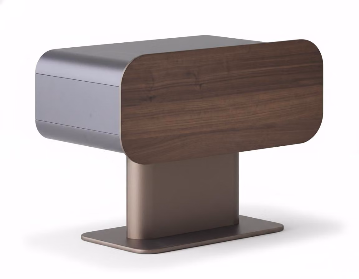 Tavolino da notte moderno in legno, design esclusivo, comodino, tavolino di servizio