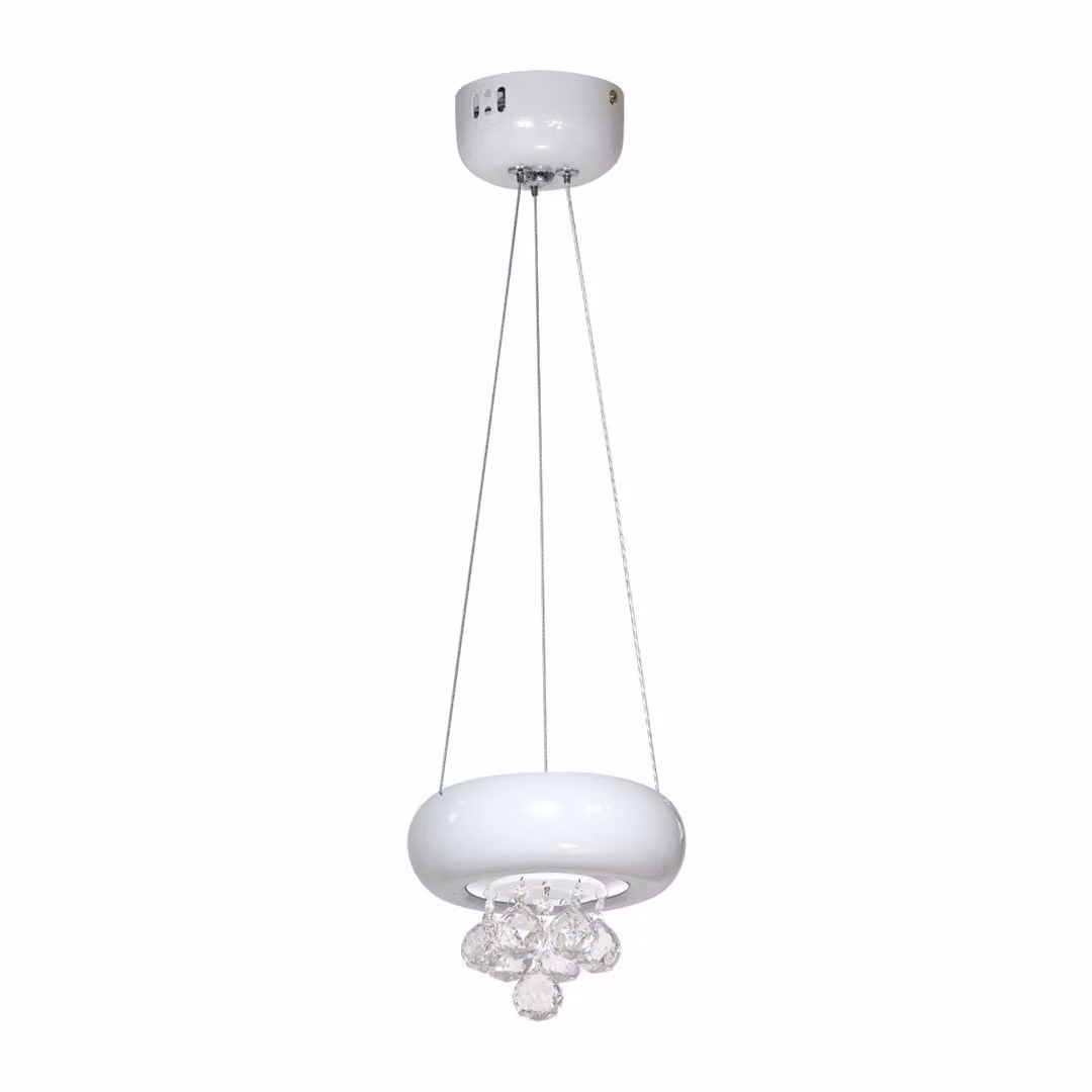 Lampada a sospensione in cristallo Lampadario in cristallo LED Milagro LUX BIANCO ML861 bianco