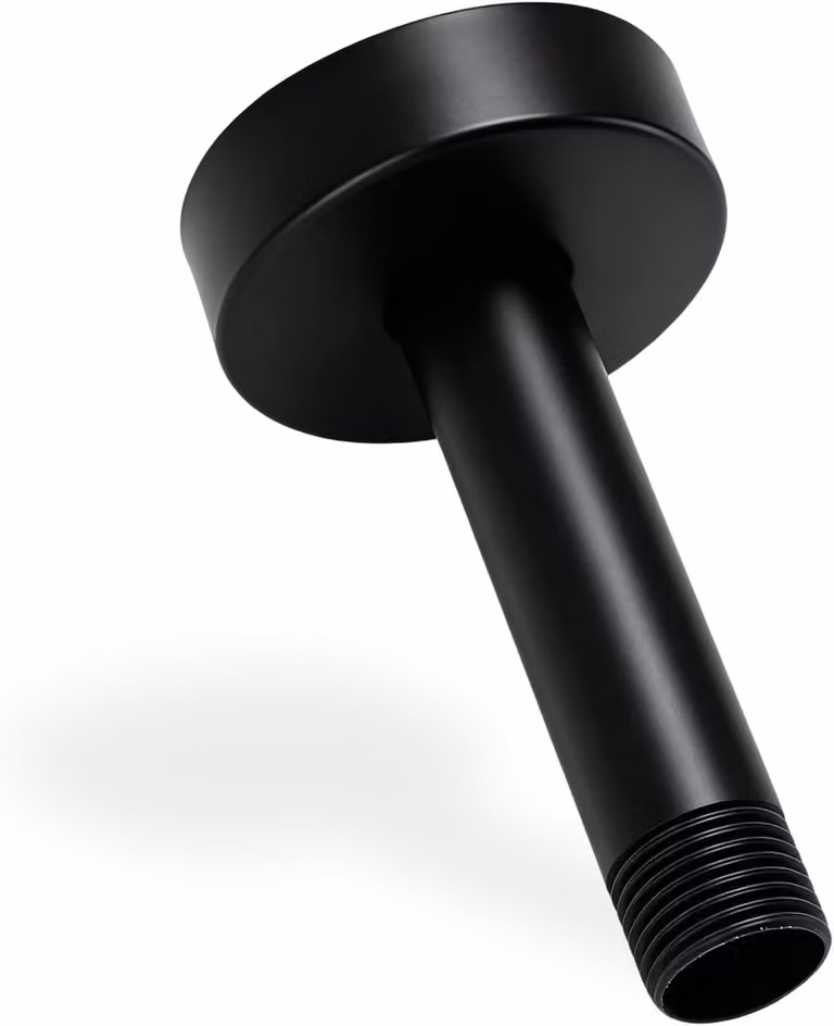 Supporto per doccetta con flangia - 7-6 cm, attacco G1/2, acciaio inossidabile. - Prolunga - Riduce il carico sul soffitto - Prolunga - Tubo - Estensione per la doccetta